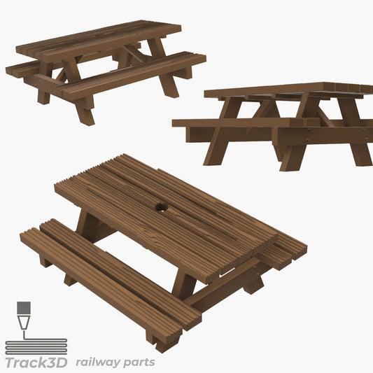 OO gauge highly detailed picnic bench’s x3